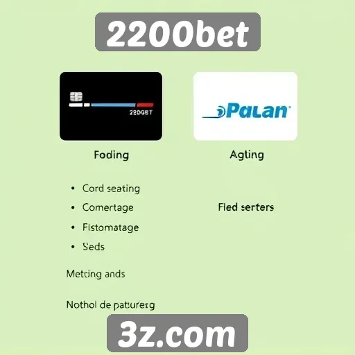 Métodos de pagamento disponíveis na plataforma 2200bet