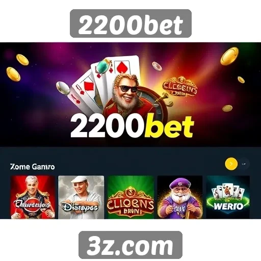Opcões de jogos disponíveis no 2200bet